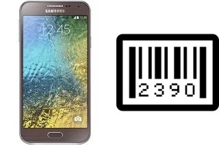 How to find the serial number on Samsung Galaxy E5