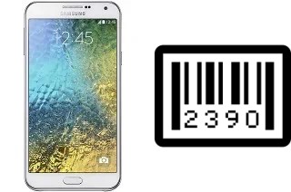 How to find the serial number on Samsung Galaxy E7