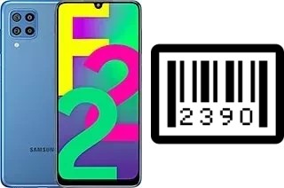 How to find the serial number on Samsung Galaxy F22