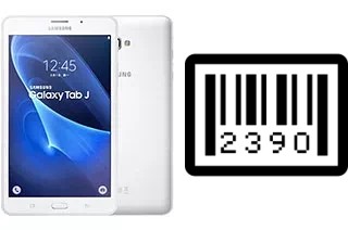 How to find the serial number on Samsung Galaxy Tab J