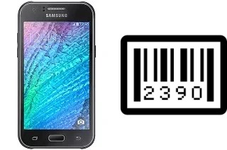 How to find the serial number on Samsung Galaxy J1