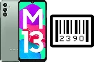 How to find the serial number on Samsung Galaxy M13 (India)