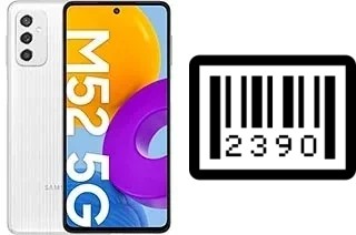 How to find the serial number on Samsung Galaxy M52 5G