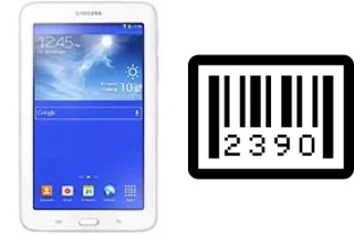 How to find the serial number on Samsung Galaxy Tab 3 Lite 7.0 VE