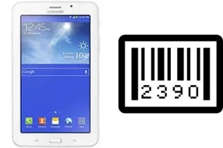 How to find the serial number on Samsung Galaxy Tab 3 V