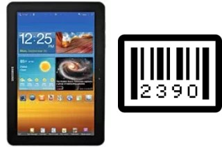 How to find the serial number on Samsung Galaxy Tab 8.9 P7310