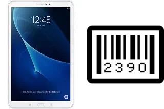 How to find the serial number on Samsung Galaxy Tab A 10.1 (2016)