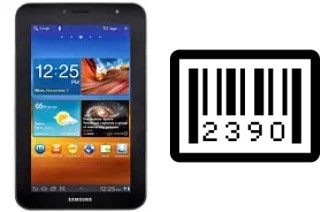 How to find the serial number on Samsung P6210 Galaxy Tab 7.0 Plus