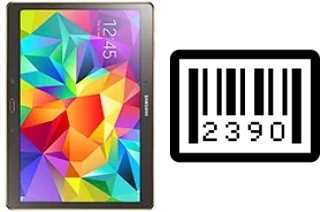 How to find the serial number on Samsung Galaxy Tab S 10.5