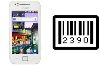 How to find the serial number on Samsung M130K Galaxy K