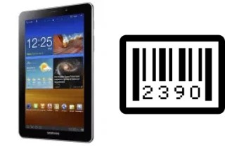 How to find the serial number on Samsung P6800 Galaxy Tab 7.7