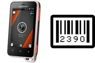 How to find the serial number on Sony Ericsson Xperia active