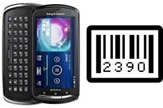 How to find the serial number on Sony Ericsson Xperia pro