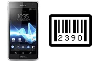 How to find the serial number on Sony Xperia GX SO-04D