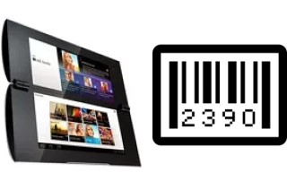 How to find the serial number on Sony Tablet P 3G