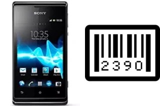 How to find the serial number on Sony Xperia E dual