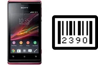 How to find the serial number on Sony Xperia E