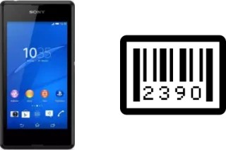 How to find the serial number on Sony Xperia E3 4G