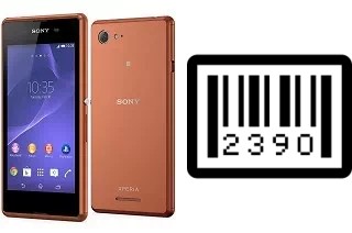 How to find the serial number on Sony Xperia E3