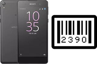 How to find the serial number on Sony Xperia E5