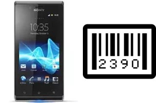 How to find the serial number on Sony Xperia J