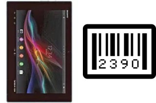 How to find the serial number on Sony Xperia Tablet Z LTE