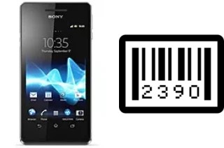 How to find the serial number on Sony Xperia V