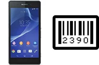 How to find the serial number on Sony Xperia Z2a