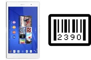 How to find the serial number on Sony Xperia Z3 Tablet Compact