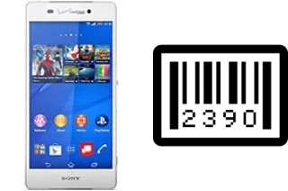 How to find the serial number on Sony Xperia Z3v