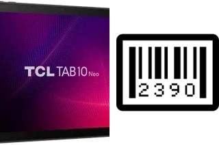 How to find the serial number on TCL Tab10 Neo