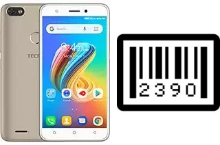 How to find the serial number on Tecno F2 LTE