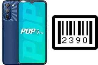 How to find the serial number on Tecno Pop 5 Pro