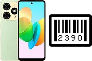 How to find the serial number on Tecno Spark 20P