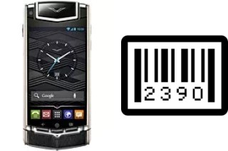 How to find the serial number on Vertu Ti