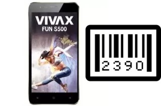 How to find the serial number on Vivax Fun S500