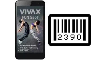 How to find the serial number on Vivax Fun S501