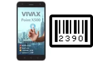 How to find the serial number on Vivax Point X500