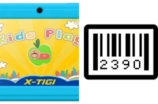 How to find the serial number on X-TIGI KIDS Tab