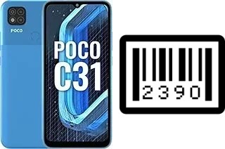 How to find the serial number on Xiaomi Poco C31