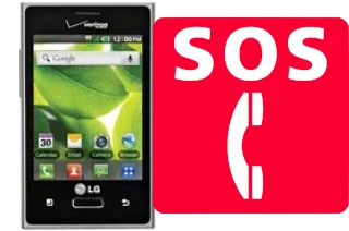 Emergency calls on LG Optimus Zone VS410