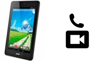 Making video calls with an Acer Iconia One 7 B1-730