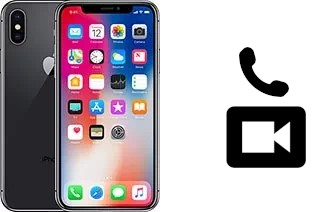 Making video calls with an Apple iPhone X