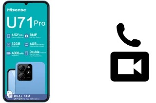 Making video calls with a HiSense U71 Pro