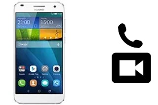 Making video calls with a Huawei Ascend G7