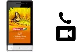 Making video calls with a Karbonn A6