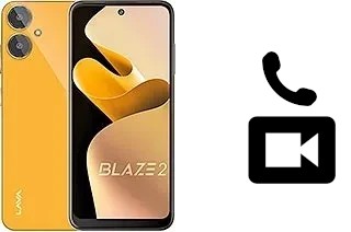 Making video calls with a Lava Blaze 2