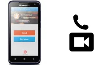 Making video calls with a Lenovo A526