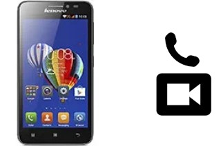 Making video calls with a Lenovo A606