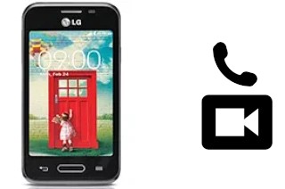 Making video calls with a LG L40 D160